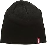 Levi's Otis Beanie, Gorro de punto Unisex adulto, Negro (Black), Large (Talla del fabricante: L/XL)