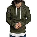 riou ¡Oferta Sudaderas con Capucha para Hombre Cosy Chaqueta Deportiva Sudadera con Cremallera Completa Ecosmart Hoodie Casual Jerséis Top Blouse ¡Caliente! (Army Greem, M)