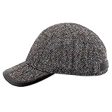 Sterkowski Gorra de Béisbol Harris Tweed Snapback Gorra Beisbolera Gorra de Golf Gorra Campera Gorra Deportiva Gorra Trekking Gorra Beisball Gorra con Visera Larga Gorra Outdoor Gorras Cerradas Hombre