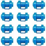 ASFINS Tapas de Trampolín, 12pcs Gorra de Trampolín Tapa de Polo de Trampolín Repuestos Cama Elastica para El Suministro De Trampolín De Gancho De Red, Accesorios De Trampolín (Ø 25 mm)
