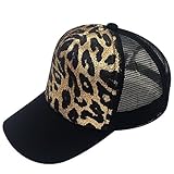 Gorra de béisbol con diseño de leopardo oriental de primavera, unisex, ajustable
