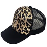 Gorra de béisbol con diseño de leopardo oriental de primavera, unisex, ajustable