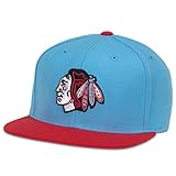 NHL estadounidense aguja ala plana gorra de la serie 400, Chicago Blackhawks, azul/rojo, Azul