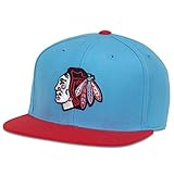 NHL estadounidense aguja ala plana gorra de la serie 400, Chicago Blackhawks, azul/rojo, Azul