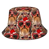 Bucket Hats Yorkie Lovely Cool Wide Brim Visor Gorra para Exteriores para Mujeres y Hombres, para protección Solar