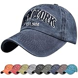 UMIPUBO Gorra de béisbol para Hombre Ajustable de algodón Classic Gorra Bordado New York Vintage Unisex Verano Sombreros de Gorra Deportes de Sol