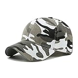 UxradG - Gorra de camuflaje militar para caza, pesca o actividades al aire libre, blanco