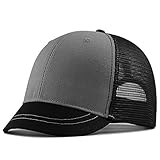 Gorras De Hombre Sombreros Gorra De Béisbol De Visera Corta Unisex Sombrero De Verano Sombreros De Béisbol Transpirables Gorra De Malla Sombrero De Snapback Ajustable 61-66 Cm Gris