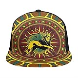 Rasta Judah Lion Animal Sun Snapback ajustable plana Bill gorra de béisbol de algodón visera sombrero liso para deportes al aire libre hombres mujeres negro