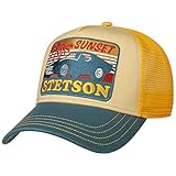 Stetson Gorra Trucker Sunset Hombre - de Baseball Malla béisbol Snapback, con Visera, Visera Verano/Invierno - Talla única Amarillo