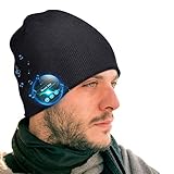 SOOFUN Regalos Originales para Mujer y Hombre Gorro Bluetooth - Bluetooth 5.0 Gorro Bluetooth, Gorro de Invierno con Auriculares Bluetooth Inalámbricos, Apto para Esquí, Ciclismo, Trotar