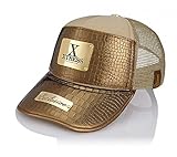 Xtress Exclusive Gorra dorada de diseño para hombre y mujer.