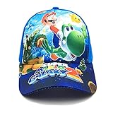 YUMEI Gorra Beisbol Nuevo 2-9 años Anime Super Mario Estampado niños niñas niños Gorra de béisbol Cosplay Plano Casual Hip Hop Sombrero Snapback Sombrero para el Sol al Aire Libre