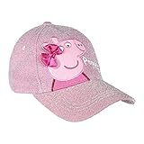 Cerdá Peppa Pig Niña Ajustable-53 cm-4 a 8 años Gorra de béisbol, Rosa, 53 cm para Niñas