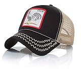 Deportes Ajustables de Verano al Aire Libre Gorra de béisbol clásica para Hombres Transpirable (Black Cock)