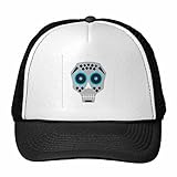 DIYthinker Cráneo de los Ojos México Cultura Nacional de Ilustración Gorros Gorra de béisbol de Malla de Nylon Sombrero Fresco Ajustable Casquillo de los niños Azul