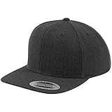 Flexfit Classic Snapback, Tapa, Unisex adulto, Gris oscuro, One size, 6089 M