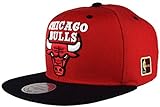Mitchell & Ness Bulls Special Snapback – Gorra nostálgica NBA HWC Chicago Bulls, color rojo y negro
