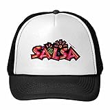 DIYthinker Gorra de béisbol México Cultura Elment Salsa Lema Gorro de Malla de Nylon Rosa del Sombrero Casquillo Ajustable para Adultos