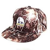 WAZHX Gorras De Béisbol con Estampado De Relámpagos Sombrero De ala Plana De Hip-Hop para Hombres Y Mujeres De Europa Y Estados Unidos Ajustable 3 Etiquetas De Café