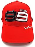 LOVEBLING Gorra Jorge Lorenzo 99 Moto GP Roja