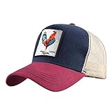 Lili Verano de algodón Alfabeto Europeo y Americano Gorra de béisbol Gorra de Camionero Hombres Retro Sombrero de Surf Gorra de Red con Visera