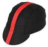 Sportswear Gorro de ciclismo clásico (negro y rojo)