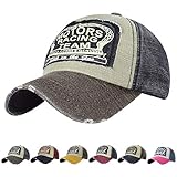 Yuson Girl Verano Unisex Retro Gorra De Béisbol Algodón Gorra Snapback Casuales Sombrero Mezclado Motocicleta Gorra 1969 Gorra Molienda Borde Haga Viejo Sombrero para Hombre Mujer