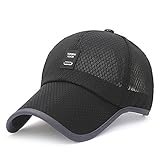 DDGÂ EDMMS à séchage Rapide Maille Respirante Casquette de Baseball pour Le Tennis/Golf/Baseball/pêche/randonnée Sports de Plein air pour Hommes et Femmes Chapeau de Soleil