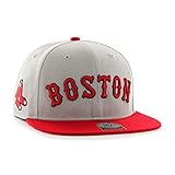 Gorra plana gris snapback con logo lateral de MLB Boston Red Sox de 47 Brand - Gris, Talla única