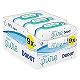 Dodot Toallitas Aqua Pure para Bebé, 99% Agua, 432 Toallitas, 9 Paquetes (9x48)