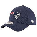 New Era Sideline Tech 39Thirty Neepat OTC Gorra Línea England Patriots de Tenis, Hombre, Azul (dk Blue), L-XL