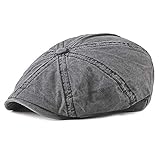 RenTong Hombres Octogonal Gorra Plana Color Sólido 8 Paneles Algodón Liso Gatsby Lavadora Ivy Irish Newsboy Cap (Color : 1, Tamaño : Free size)