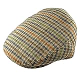 Pesci Kids Gorras Planas Mezcla de Lana Tweed Sombreros Boinas para Niños, Marrón 8-13 años 56cm