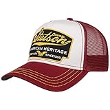 Stetson Gorra American Heritage Trucker Hombre - de Malla béisbol Snapback Cap Snapback, con Visera Verano/Invierno - Talla única Burdeos