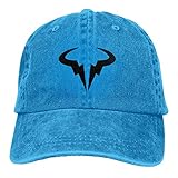 Yaxinduobao Ra-Fael Na-Dal R-AFA Logo Gorra de Vaquero Ajustable Gorra de Mezclilla para Mujeres y Hombres