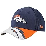 New Era Gorra de béisbol Oficial NFL 17 en Stage 39thirty Denver Broncos para Hombre, Hombre, Gorra de béisbol, 11432191, Azul (Marino), M-L