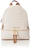 Michael Kors - Rhea Zip, Mochilas Mujer, Blanco (Vanilla), 12.7x31.8x24.1 cm (W x H L)