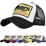 Voqeen Gorra de béisbol para Hombre Unisexo Beisbol con Visera Gorra de Rejilla Ajustable Mesh Gorra Verano