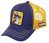 Capslab Trucker Cap Dragon Ball Z Goku Navy & Orange-Gorras