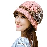 Overdose Gorras De Punto Elegante Flor Casual Punto Crochet Gorro De Invierno Gorra De Invierno Boina Nueva Suave Moda Mujeres Sombrero