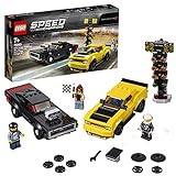 LEGO 75893 Speed Champions Dodge Challenger SRT Demon de 2018 y Dodge Charger R/T de 1970, Juguete de Construcción