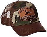 John Deere Men's Camo and Mesh Suede Patch