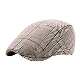 Leisial Sombreros Gorras Boinas Gorra de Béisbol Ocio Retro Clásico del Algodón Gorra de Deport Hat Flat Cap Primavera Verano para Hombre (Color - 2)