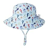 iClosam Sombrero Bebe NiñO O NiñAs Verano UPF 50+ Transpirable Seco RáPido Ajustable De Sol Gorra Bucket Hat De Playa
