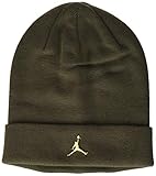 NIKE Jordan Cuffed Beanie Metal Jm Hat, Unisex Adulto, Cargo Khaki/(Metallic Gold), MISC