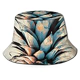 Sombrero de Pescador de piña Sombreros de Copa Transpirables de Tapa Plana Sombrero de Sol de Moda Unisex Verano