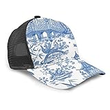 Inaayayi Gorra de béisbol Unisex, Color Azul, Estilo Chino, Gorra Ajustable