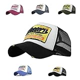 CheChury Gorras Beisbol Deportes Unisex Gorra de Trucker Sombrero de Vintage Gorras de béisbol de Hip Hop Bordada de Malla Sombreros para Hombres Mujeres