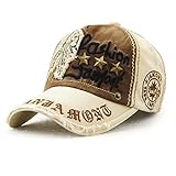 Tioamy Gorra de béisbol Unisex Ajustable Hat Retro Baseball Cap Algodón Fashinable Ocio Carta Sombrero Exterior para Hombres y Mujeres